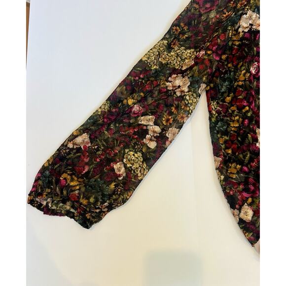 Amanda Uprichard Revolve Hera Floral deep V Romantic Thong Bodysuit Sz XL - Picture 6 of 12